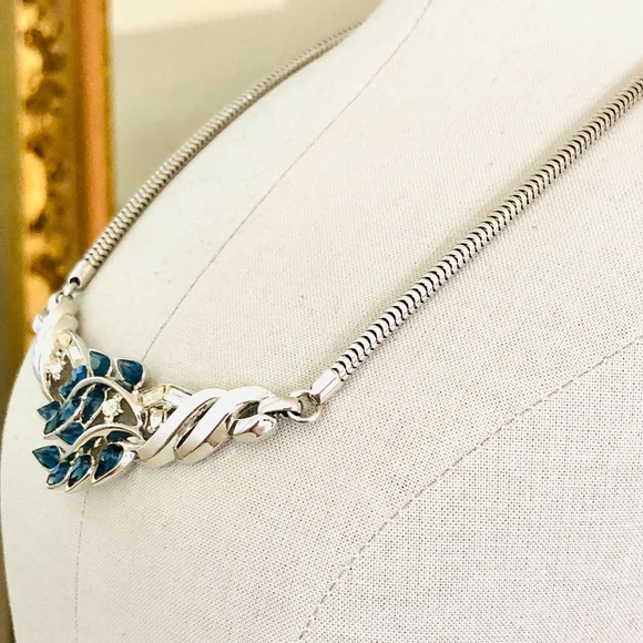 Vintage Crown Trifari RARE Alfred Rhinestone Necklace - Picture 9 of 17